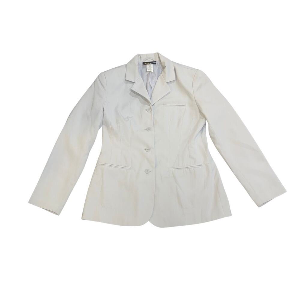 Metro Style Suit Blazer Jacket SZ 4P Career Office Professional Workwear Vintage